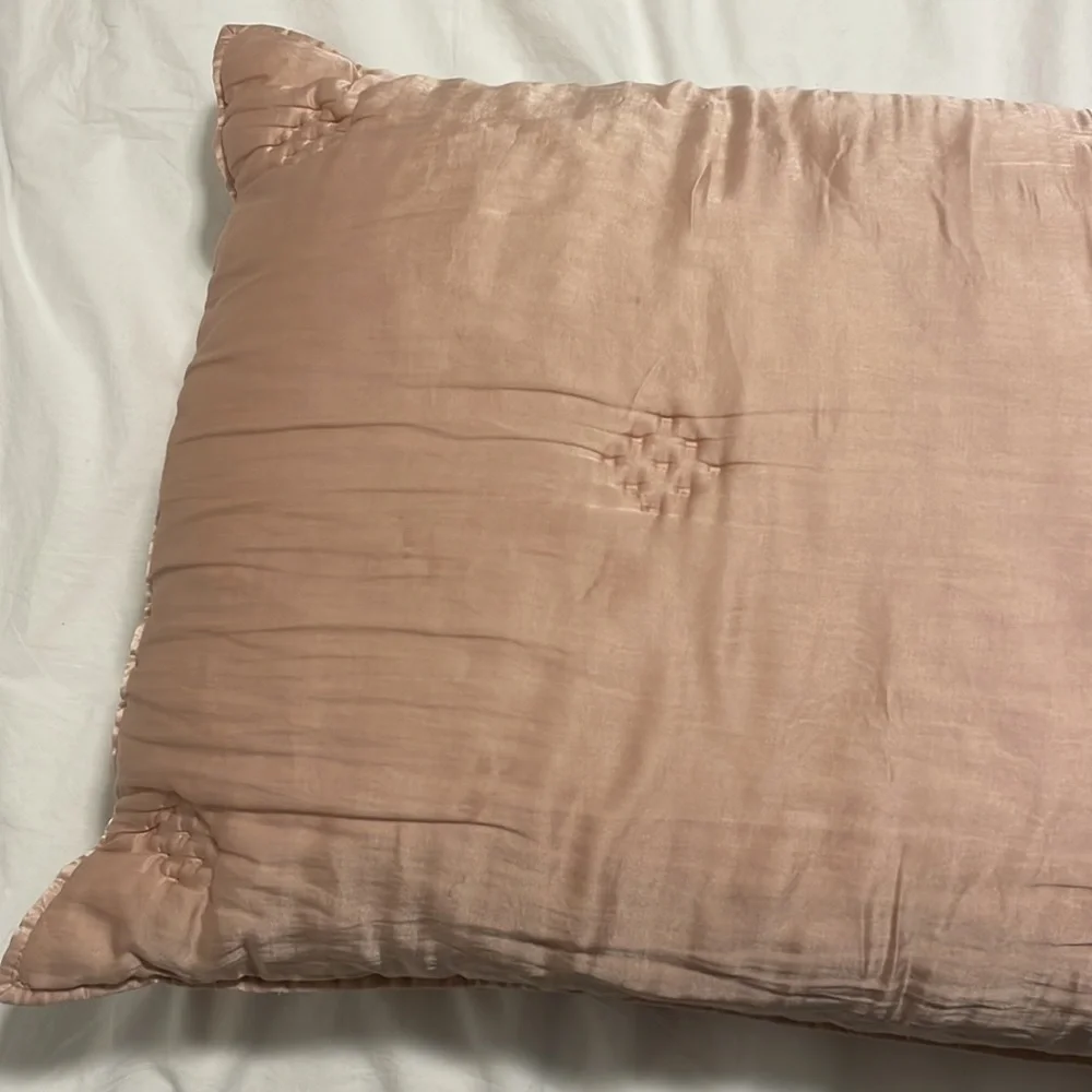 West Elm Baby Pink TENCEL Standard Shams Set